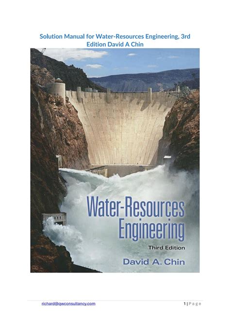 Water Resources Engineering Chin Chapter 3