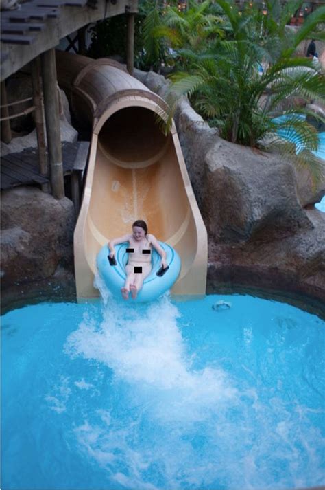 water slide nude