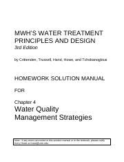 Read Online Water Quality Tchobanoglous Solution Manual 