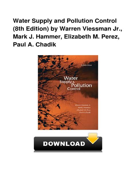 Read Water Supply And Pollution Control 8Th Edition 