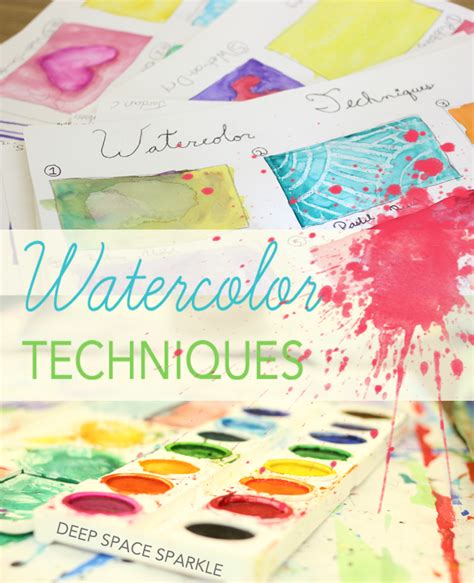 Watercolor Techniques A 6th Grade Experiment Deep Space Sixth Grade Art Lessons - Sixth Grade Art Lessons