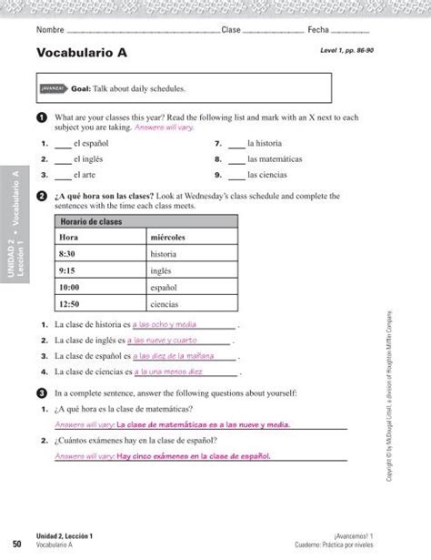 Download Wava Spanish Workbook Answers Pdf 