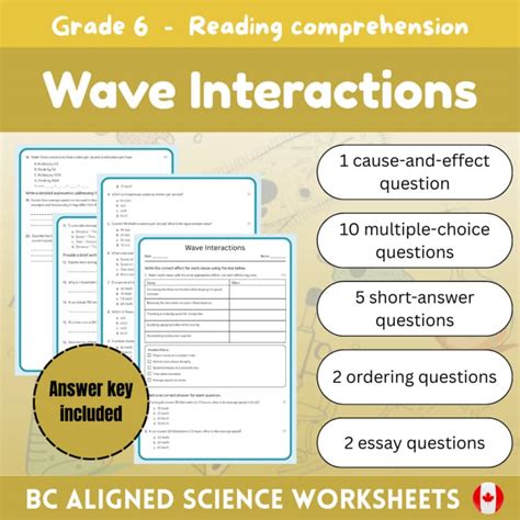 Wave Interactions Answer Key