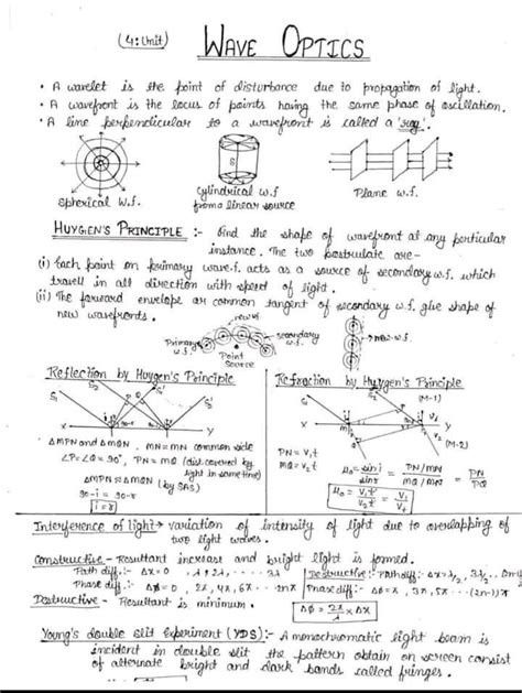 Read Online Wave Motion Physics Class 12 Th Notes 