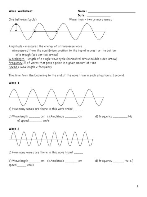 Waves And Particles Worksheet   Waves Amp Particles Worksheet - Waves And Particles Worksheet