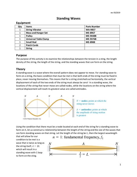Waves On A String Lab Answers