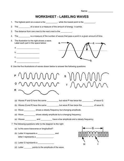 Waves Online Worksheet Live Worksheets 7th Grade Science Waves Worksheet - 7th Grade Science Waves Worksheet