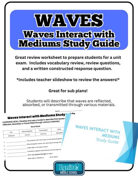 Waves Vocabulary Review Study Guide