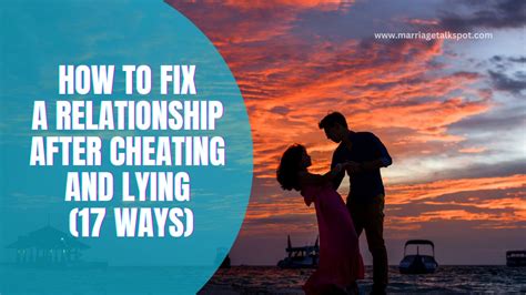 way to fix a relationship after cheating