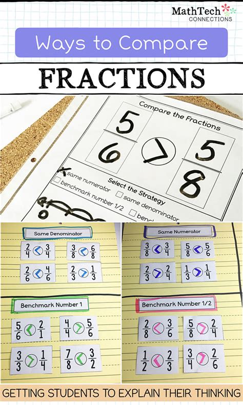 Ways To Compare Fractions Upper Elementary Snapshots Ways To Compare Fractions - Ways To Compare Fractions