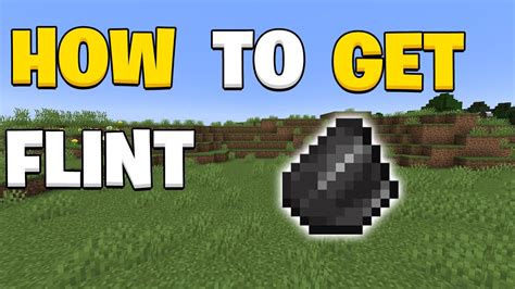 ways to get flint in minecraft