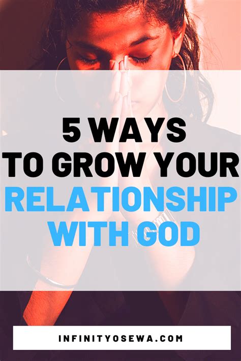 ways to grow your relationship with god