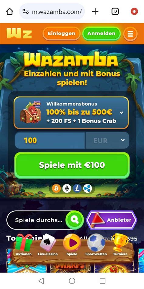 wazamba casino bonus code hwnz belgium