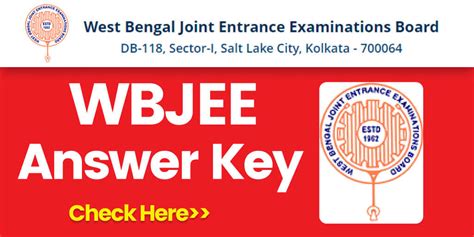 Wbjee Answer Key 2023