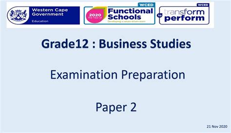 Wced Grade 12 Exams Papers