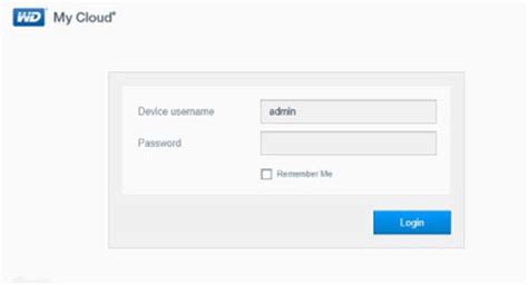 Wd My Cloud Login