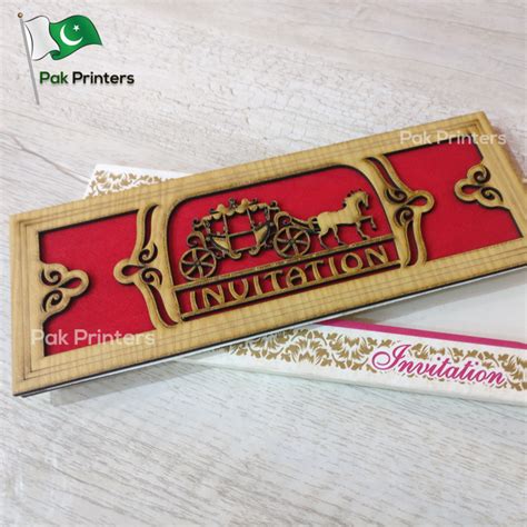 wd2 9x3 wooden wedding cards Pak Printers