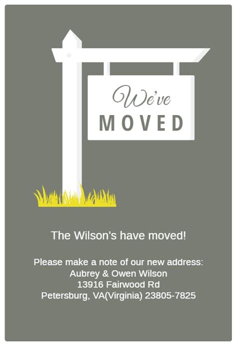 we have moved letter sample