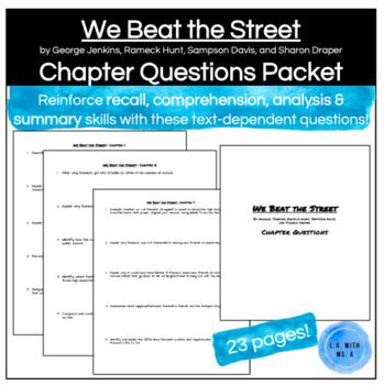 Full Download We Beat The Streets Chapter Questions 