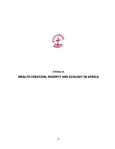 Full Download Wealth Creation Poverty And Ecology In Africa 