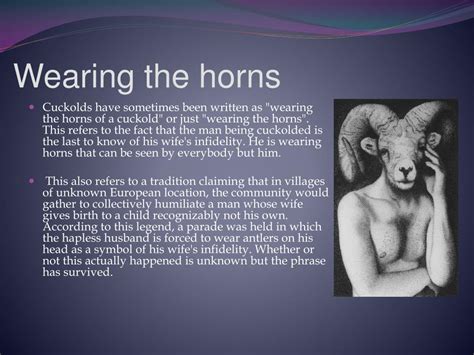 wear horns: meaning, synonyms - WordSense