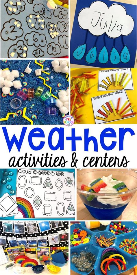 Weather Activities And Centers Pocket Of Preschool Weather Science Activities For Preschoolers - Weather Science Activities For Preschoolers