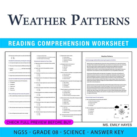 Weather Air Patterns Answer Key