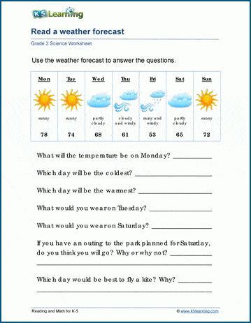 Weather And Climate Worksheets K5 Learning Climate Worksheet For Grade 5 - Climate Worksheet For Grade 5