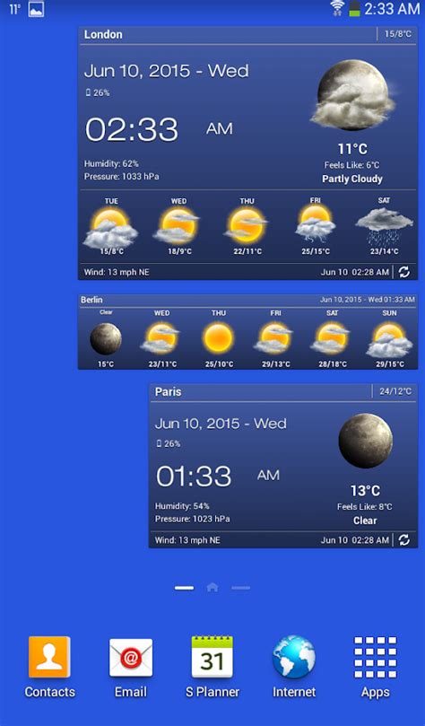 Weather Clock Widget V3