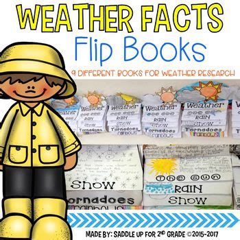 Weather Fact Flip Books Saddle Up For 2nd Weather Books For 2nd Grade - Weather Books For 2nd Grade