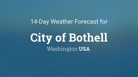 weather forecast bothell washington