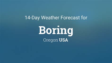 weather forecast for boring oregon