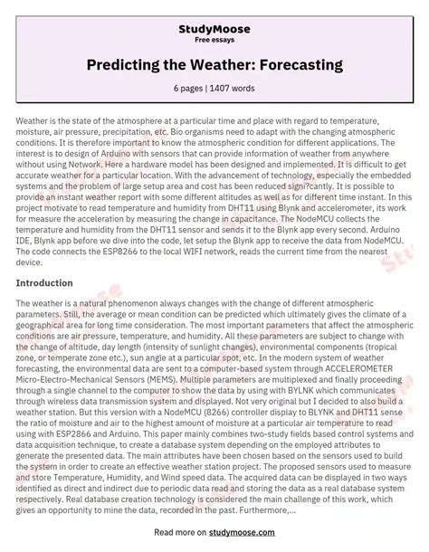 Weather Forecasting Essay Writing Expert Tips Writing A Weather Report - Writing A Weather Report