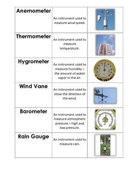 Weather Instrument Teaching Resources Tpt Weather Instruments Worksheet 8th Grade - Weather Instruments Worksheet 8th Grade