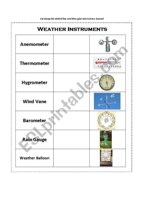 Weather Instruments Vocabulary Free Worksheets Teaching Resources Tpt Weather Instruments Worksheet 8th Grade - Weather Instruments Worksheet 8th Grade