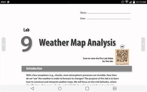 weather map lab answers