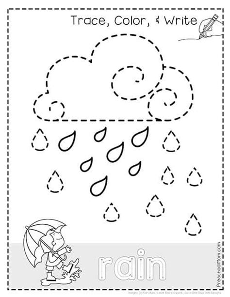 Weather Tracing Pages Preschool Mom Preschool Weather Worksheet - Preschool Weather Worksheet