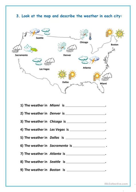 Weather Worksheets Weather Map Worksheet 3rd Grade - Weather Map Worksheet 3rd Grade