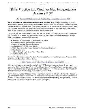 Read Weather Map Interpretation Lab Answers 