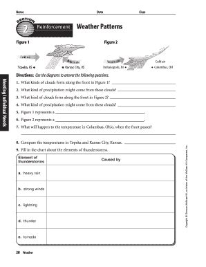 Download Weather Patterns Review And Reinforce Answer Key 