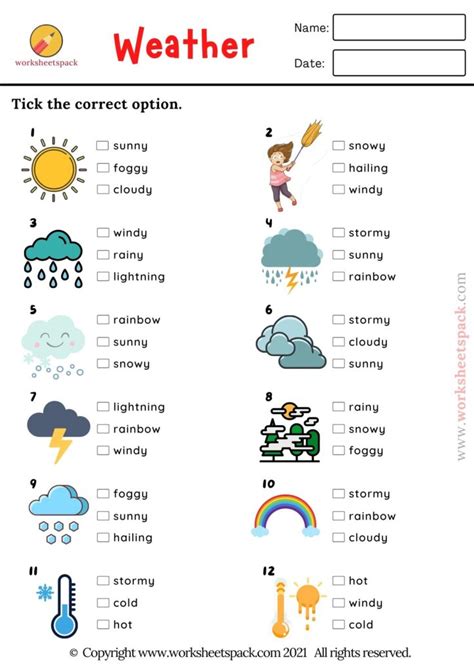 Read Weather Test Answers 