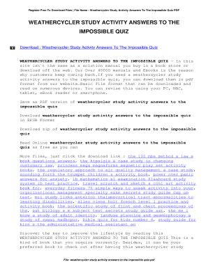 Read Weathercycler Study Activity Answers 