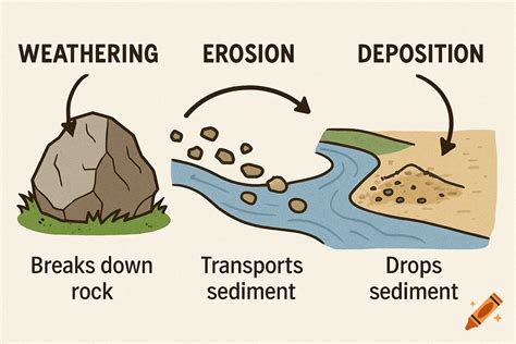 Weathering Is The Process Of Breaking Down Rock Into Smaller