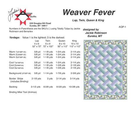 weaver fever quilt pattern