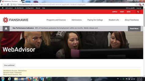 Web Advisor Fanshawe