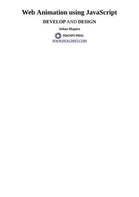 Web Animation Using Javascript Pearsoncmg