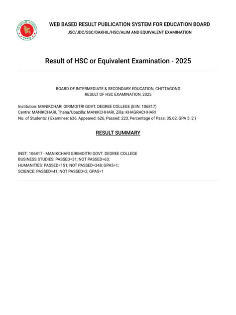 Web Based Result