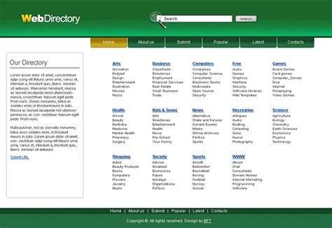 Web Directory Is A List Of