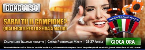 web eurobet casino promozioni qualificazione campionato italiano di roulette