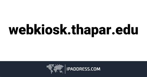 Web Kiosk Thapar